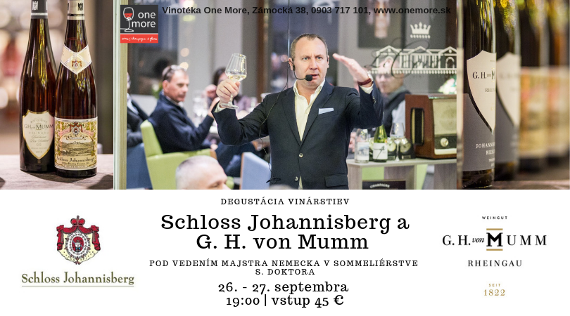 Degustácia vinárstiev Schloss Johannisberg a G.H.von Mumm
