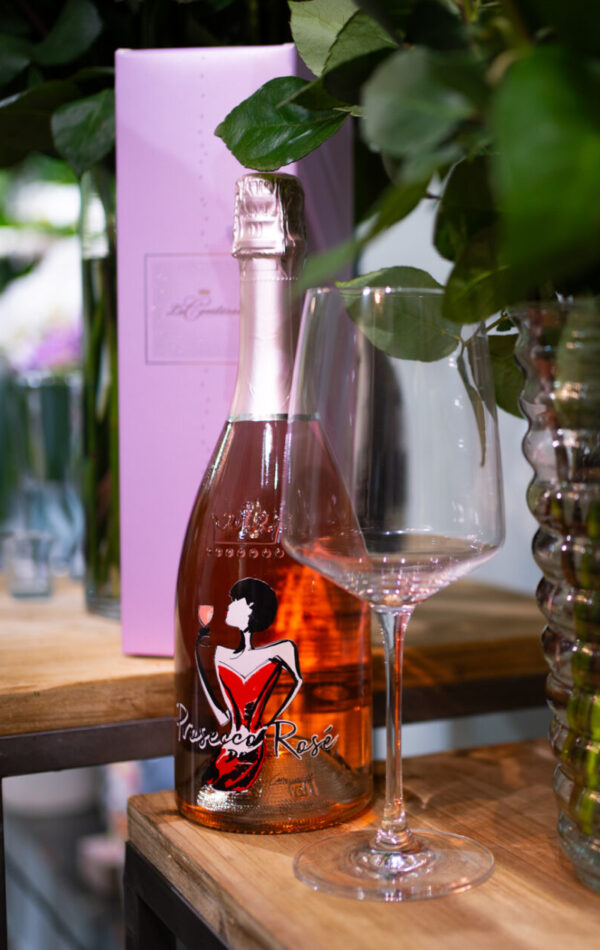 Valentínsky set - Prosecco rosé v darčekovom balení s 2 kalichmi
